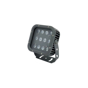 FL 系列 115×73×150mm 12 颗 LED 紧凑型方形投光灯，适用于幕墙与景观重点照明