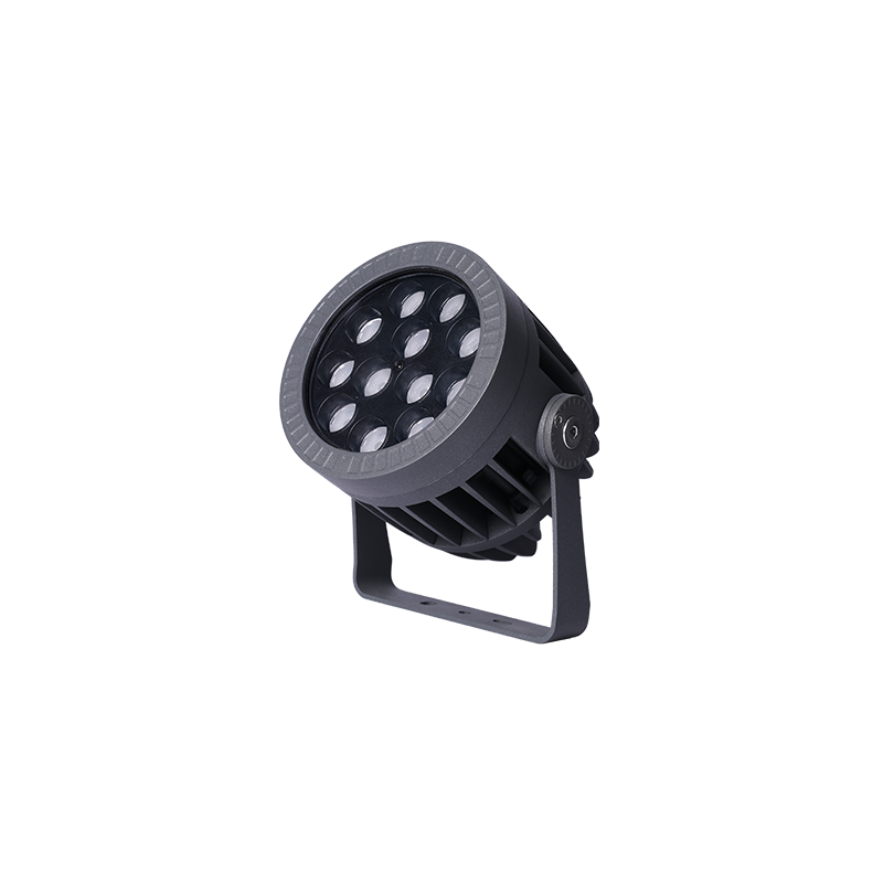 FL 系列 φ130×172mm 18 颗 LED 均匀光束圆形投光灯，适用于大型建筑与桥梁照明