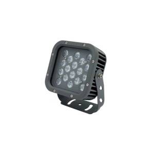 FL 系列 135×83×173mm 18 颗 LED 聚焦光束方形投光灯，适用于幕墙与景观照明