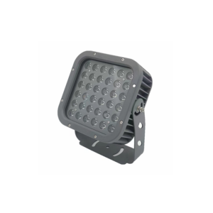 FL 系列 190×108×243mm IP65 36 颗 LED 方形投光灯，适用于幕墙、景观与墙面招牌照明