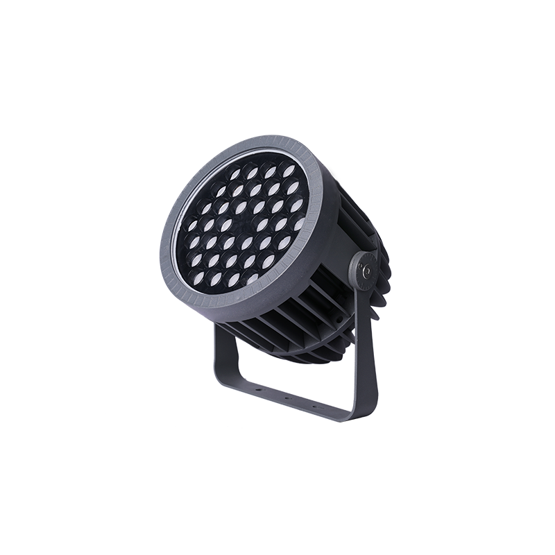FL 系列 φ210×273mm 37 颗 LED 精密光学圆形投光灯，适用于大型建筑与桥梁照明