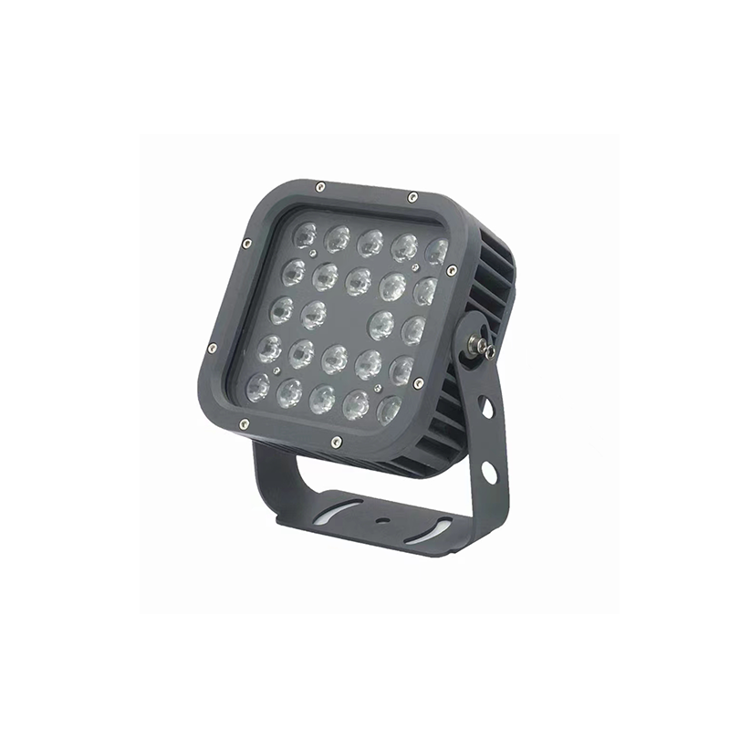FL 系列 160×91×201mm IP65 24 颗 LED 方形投光灯，适用于幕墙、桥梁与景观照明
