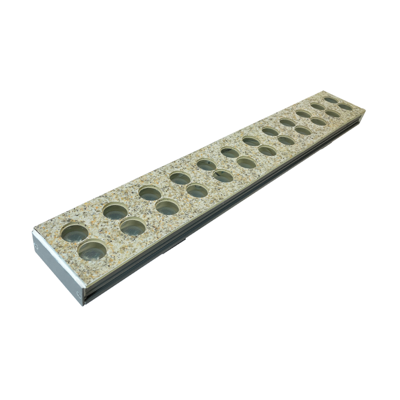 SL413 系列 70×26×500mm IK10 仿大理石纹理地埋洗墙灯，适用于建筑景观照明