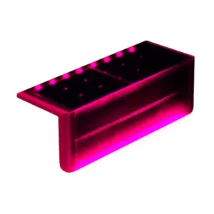 SBL 系列 206×70mm IP67/IP68 IK10 L 形太阳能泳池甲板灯，适用于泳池边、台阶、路缘与人行道