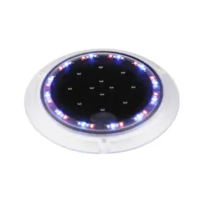 SBL 系列 φ130×13mm IP67/IP68 IK10 圆形太阳能甲板灯，适用于泳池边、码头、台阶与车道