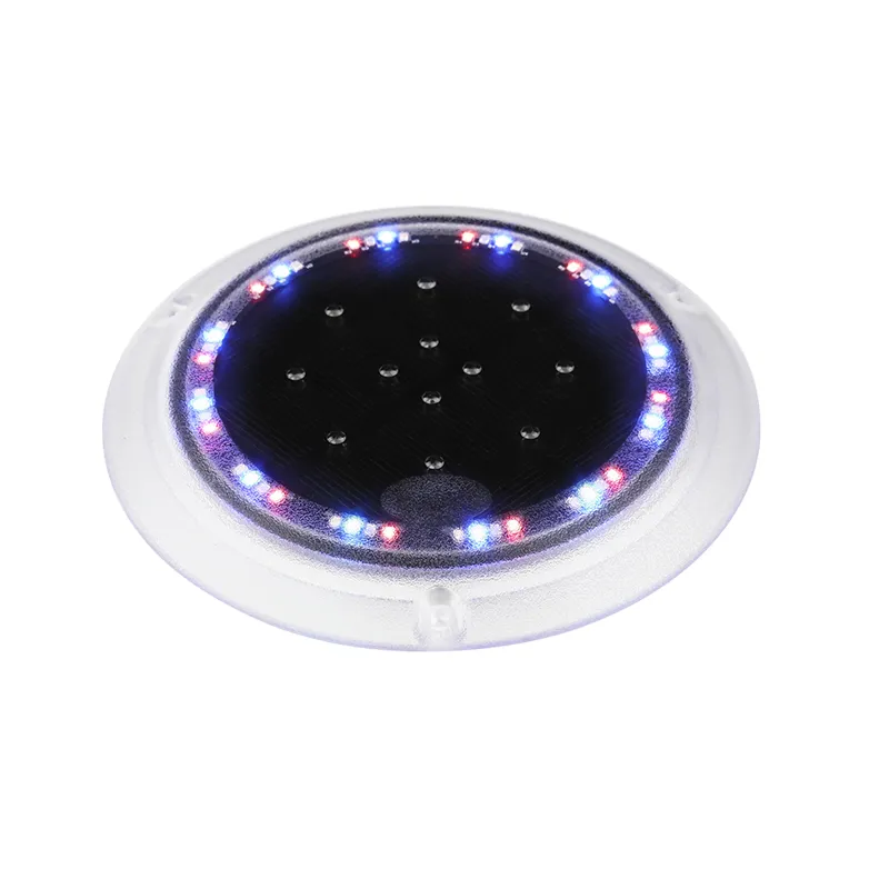 SBL 系列 φ130×13mm IP67/IP68 IK10 圆形太阳能甲板灯，适用于泳池边、码头、台阶与车道