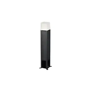 SBL 系列 100×100×640mm IP67/IP68 IK10 方形太阳能柱灯，适用于步道、庭院、花园与走道