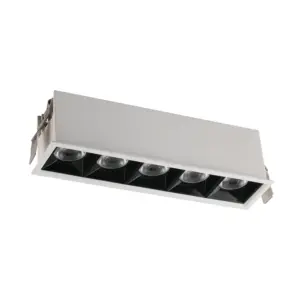 SL X5 系列 203×51.5×56mm 20W 无边框 LED 线条筒灯，适用于室内商业与建筑照明
