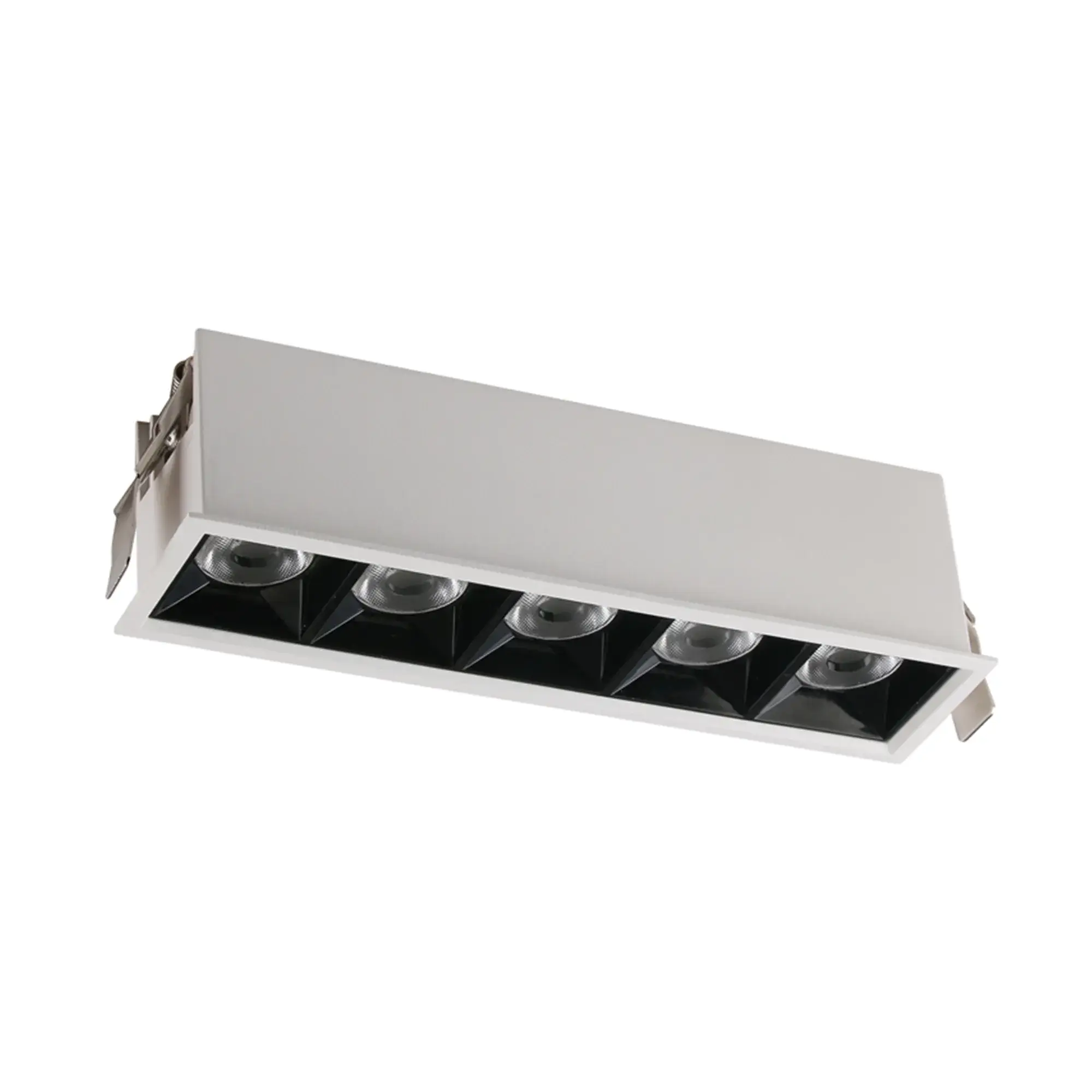 SL X5 系列 203×51.5×56mm 20W 无边框 LED 线条筒灯，适用于室内商业与建筑照明